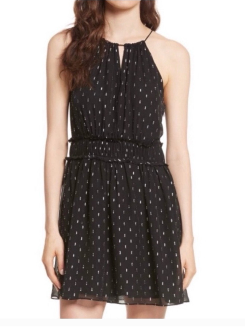 Joie Althea Silk Chiffon Halter Dress- Size Large